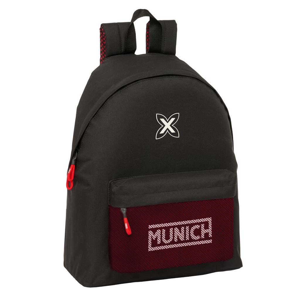 Mochila Escolar Munich Vulcan Negro 33 x 42 x 15 cm