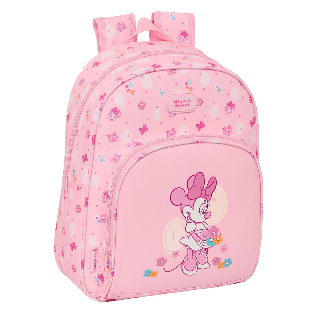 Child bag Minnie Mouse Baby Pink 28 x 34 x 10 cm