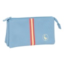 Portatodo Triple El Ganso Cerulean Azul 22 x 12 x 3 cm