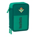 Triple Pencil Case Real Betis Balompié Aquamarine 12,5 x 19,5 x 5,5 cm 37 Pieces