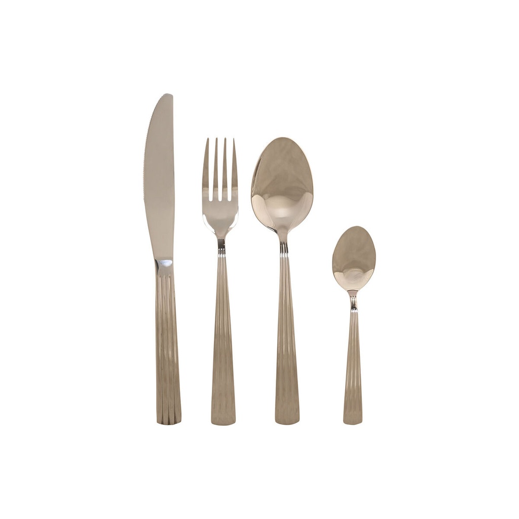 Cutlery Home ESPRIT Silver Stainless steel 15 x 7 x 24 cm 16 Pieces