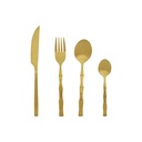 Cutlery Home ESPRIT Golden Stainless steel 15 x 7 x 24 cm 16 Pieces