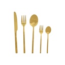 Cutlery Home ESPRIT Golden Stainless steel 17 x 7 x 24 cm 20 Pieces