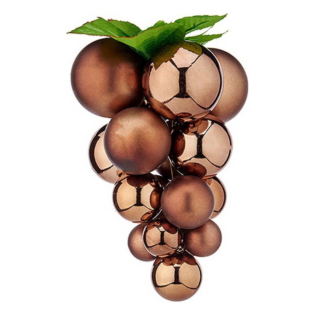 Bola de Navidad Krist+ 01834 Marrón Plástico Uvas Pequeño
