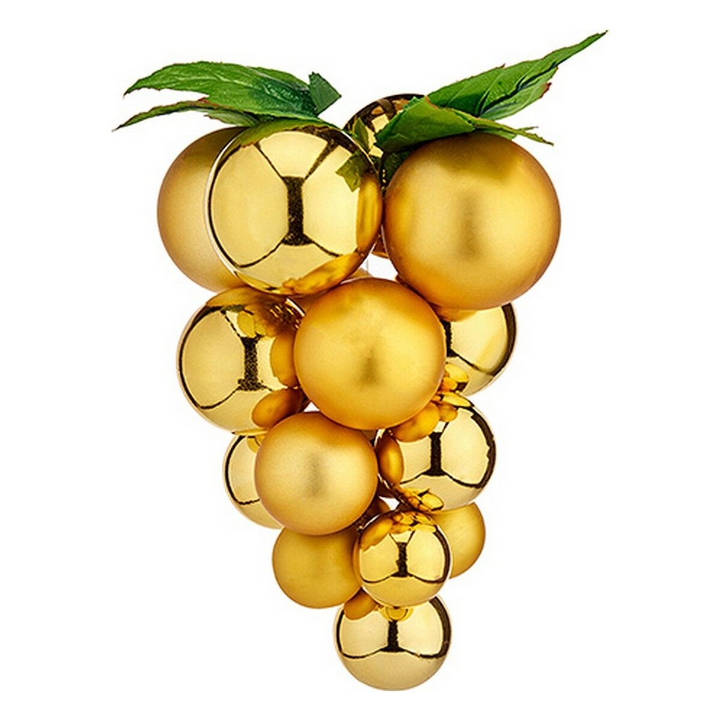 Christmas Bauble Krist+ 01856 Golden Plastic Grapes