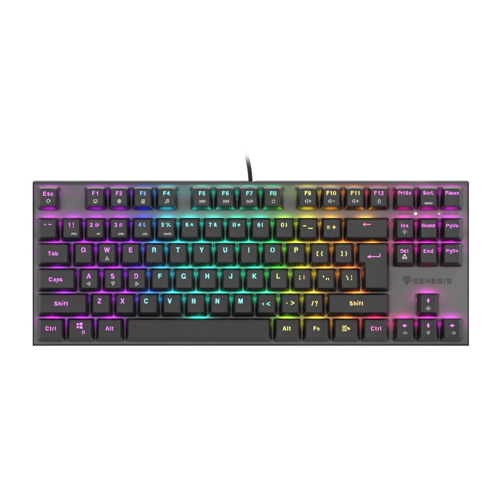 Teclado Genesis NKG-1885 Negro Qwerty Español