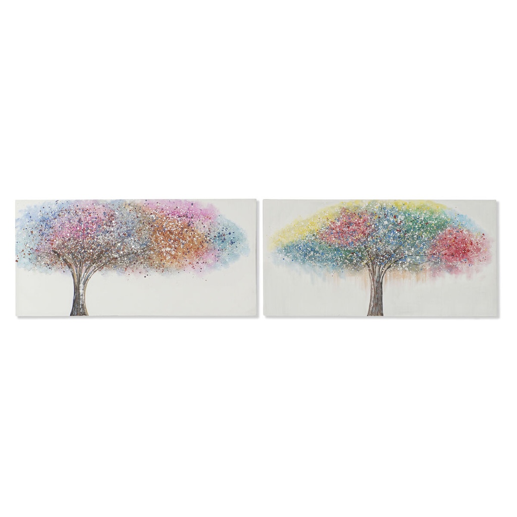 Canvas Home ESPRIT Canvas MDF Wood 120 x 3 x 60 cm