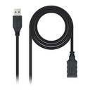 Cable USB 3.0 A a USB A NANOCABLE 10.01.0902BK 2 m Negro