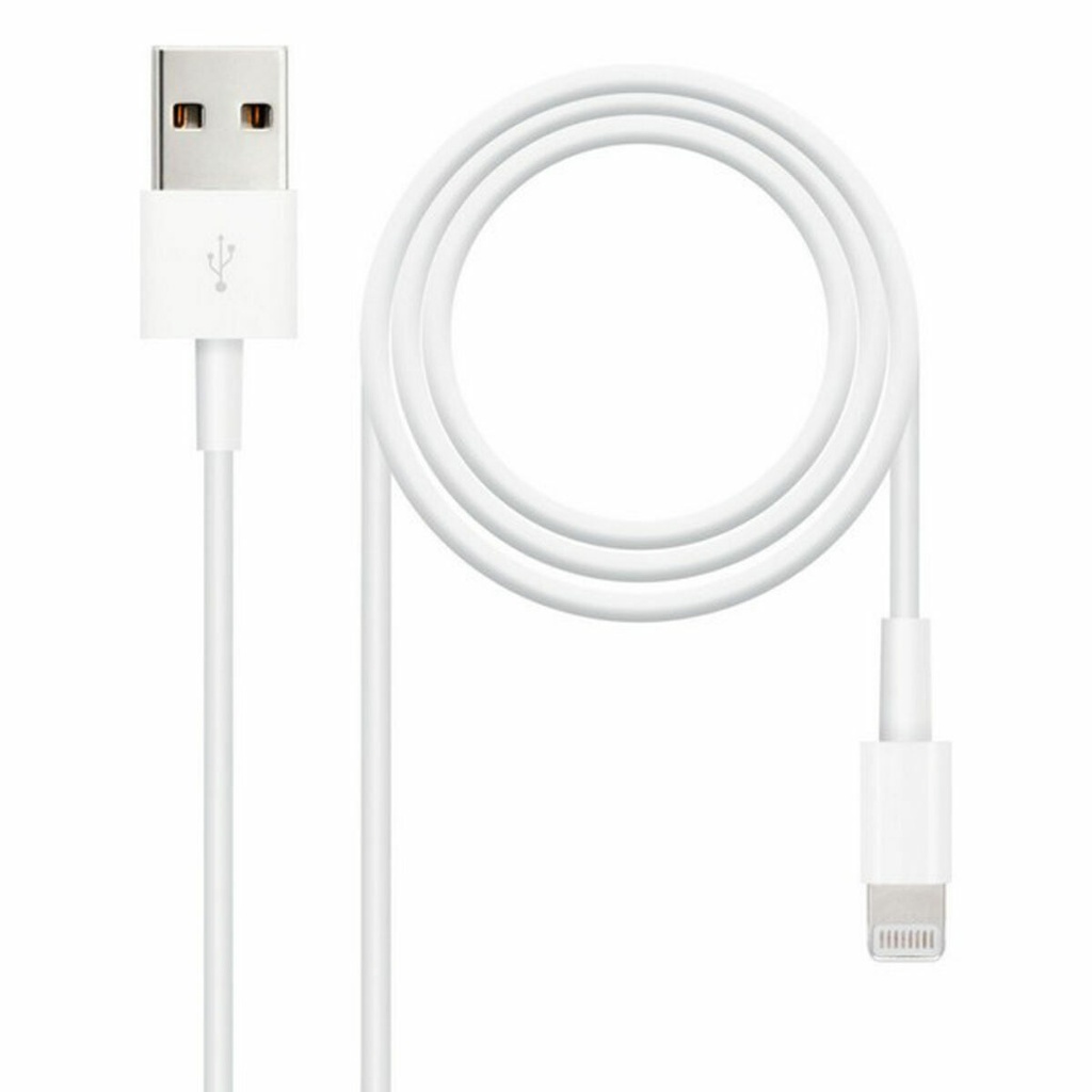Cable Lightning NANOCABLE 10.10.0402 (1 m) Blanco 2 m (1 unidad)