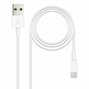 Cable Lightning NANOCABLE 10.10.0402 (1 m) Blanco 2 m (1 unidad)