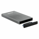 Caja Externa TooQ TQE-2527G 2,5" SATA USB 3.0 Gris Negro/Gris 2,5"
