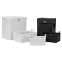 Multi-purpose basket DKD Home Decor White Black polypropylene 45 x 34 x 49 cm 4 Kg