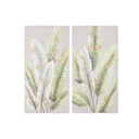 Canvas Home ESPRIT Canvas MDF Wood 50 x 3 x 100 cm