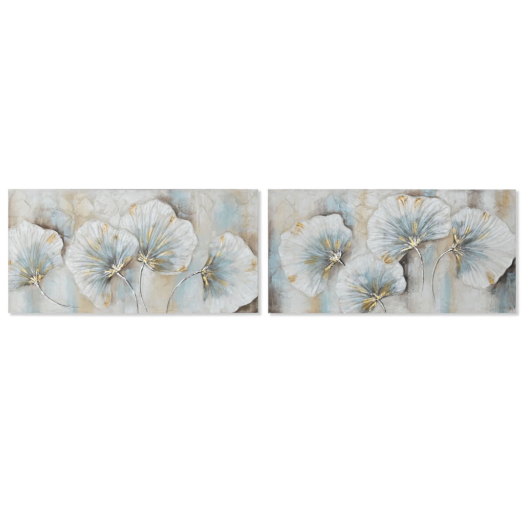 Canvas Home ESPRIT Canvas MDF Wood 120 x 3 x 60 cm