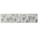 Canvas Home ESPRIT Canvas MDF Wood 120 x 3 x 60 cm