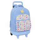 School Bag Smiley Joyful Blue Multicolour 33 x 45 x 22 cm