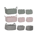 Juego de Cestas Home ESPRIT Cuerda 32 x 25 x 15 cm