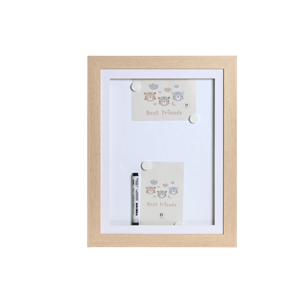 Cuadro Home ESPRIT Blanco Natural 34 x 3 x 44 cm