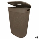 Laundry Basket Curver Brown Plastic 55 L 44 x 61 x 35 cm (8 Units)