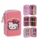 Pencil Case Hello Kitty Pink 12,5 x 6,5 x 19,5 cm