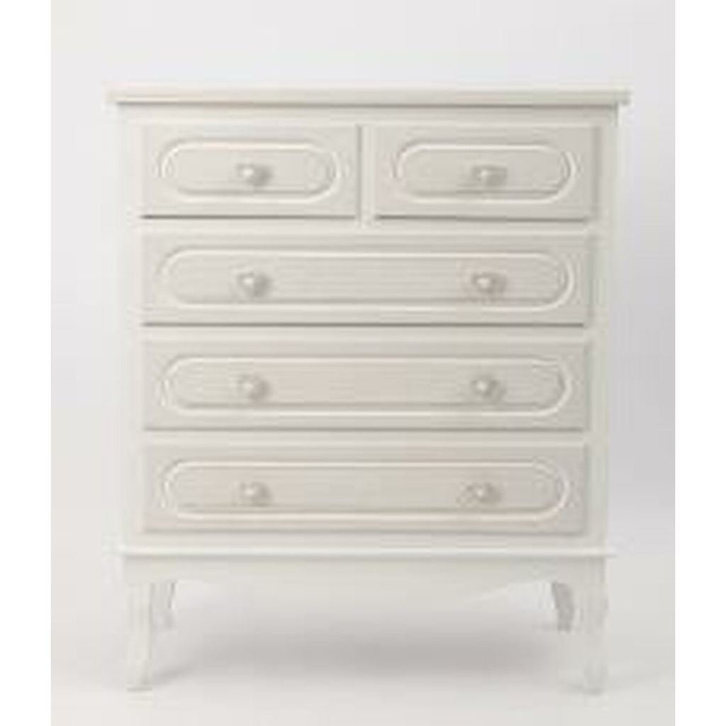 Dresser Home ESPRIT White ABS Mirror MDF Wood 75 x 42 x 140 cm