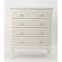 Dresser Home ESPRIT White ABS Mirror MDF Wood 75 x 42 x 140 cm