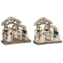 Christmas nativity set DKD Home Decor Blue White Brown Resin 20 x 7 x 17,5 cm (2 Units)
