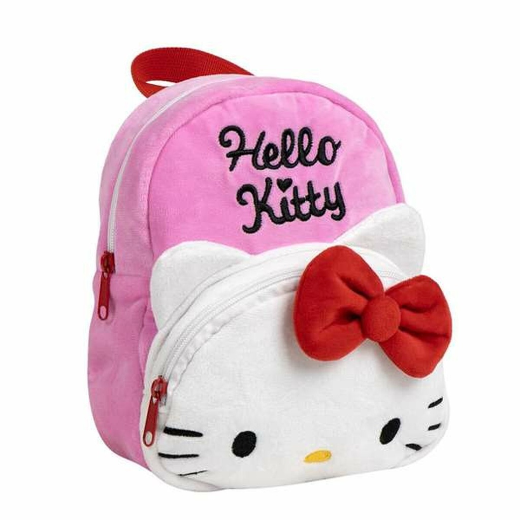 Mochila Infantil Hello Kitty Rosa 18 x 22 x 4 cm