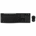 Teclado Logitech Wireless Combo MK270 Negro Qwerty Español