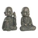 Decorative Figure DKD Home Decor Fibreglass Monk (2 pcs) (27 x 27 x 40 cm)