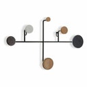 Coat rack Versa Metal Wood Resin MDF Wood (30 x 8 x 52 cm)