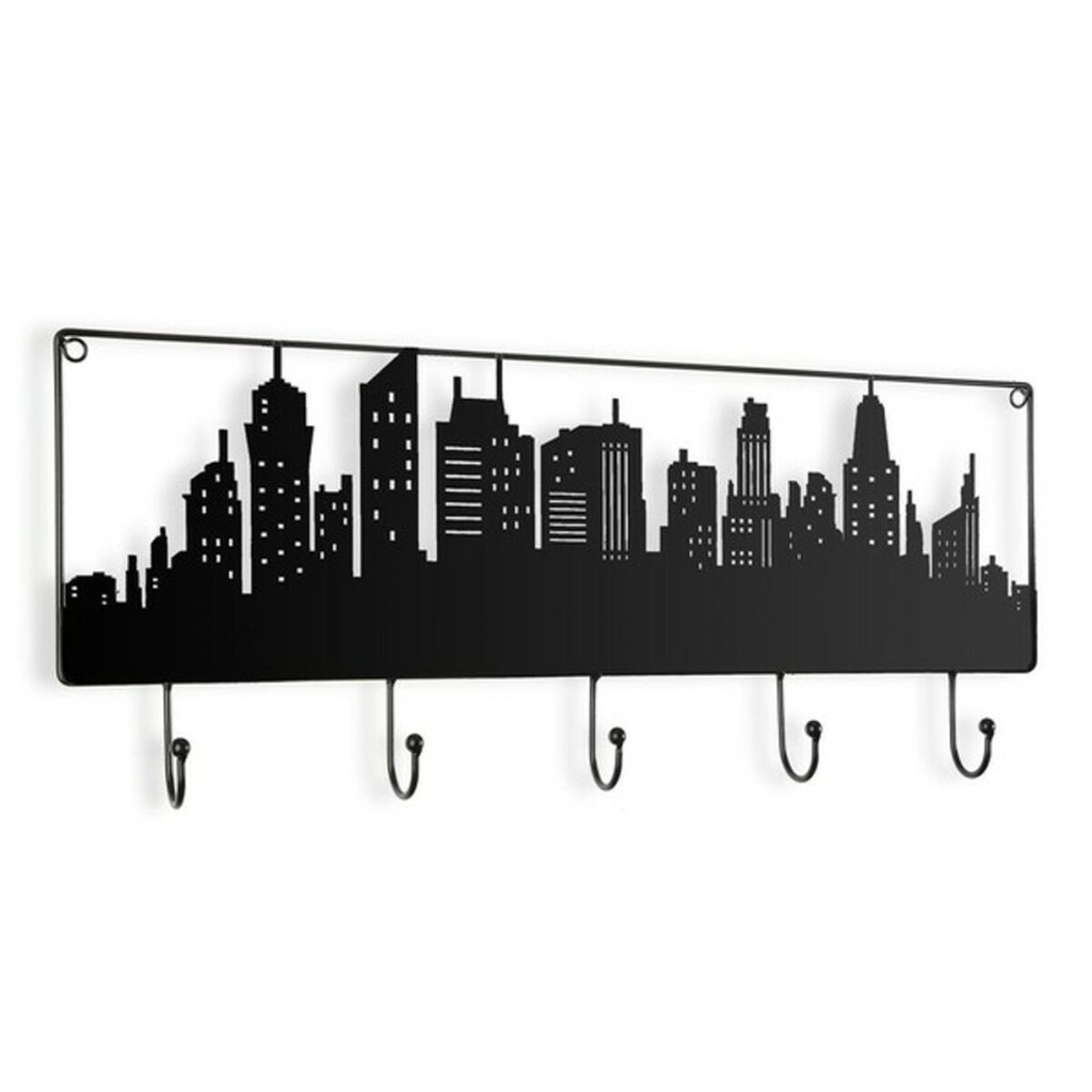 Wall mounted coat hanger Metal (5 x 23,5 x 56,5 cm)