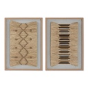 Cuadro 3D Home ESPRIT Rafia Poliestireno 50 x 3 x 70 cm 50 x 3,5 x 70 cm