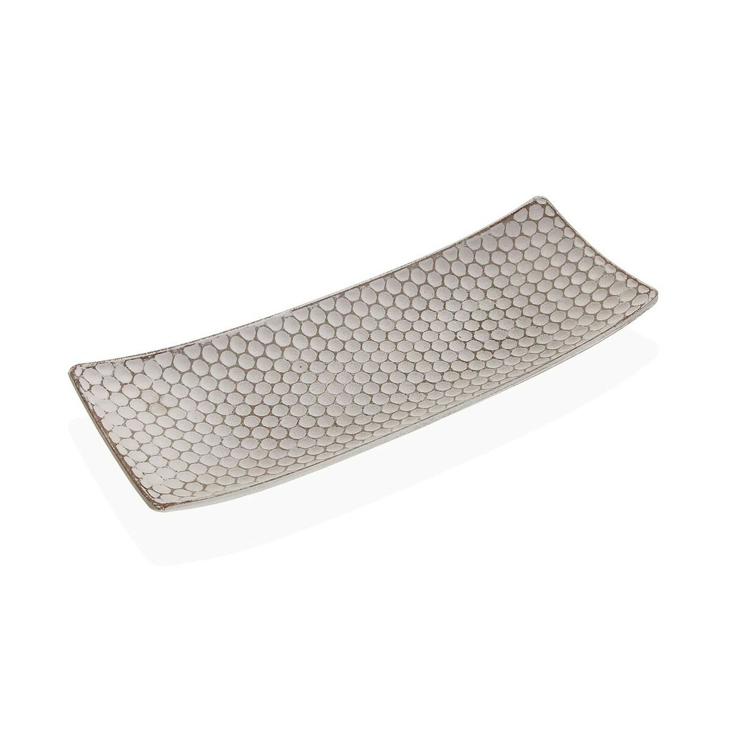 Centro de Mesa Versa Blanco Madera MDF 13 x 3 x 34 cm