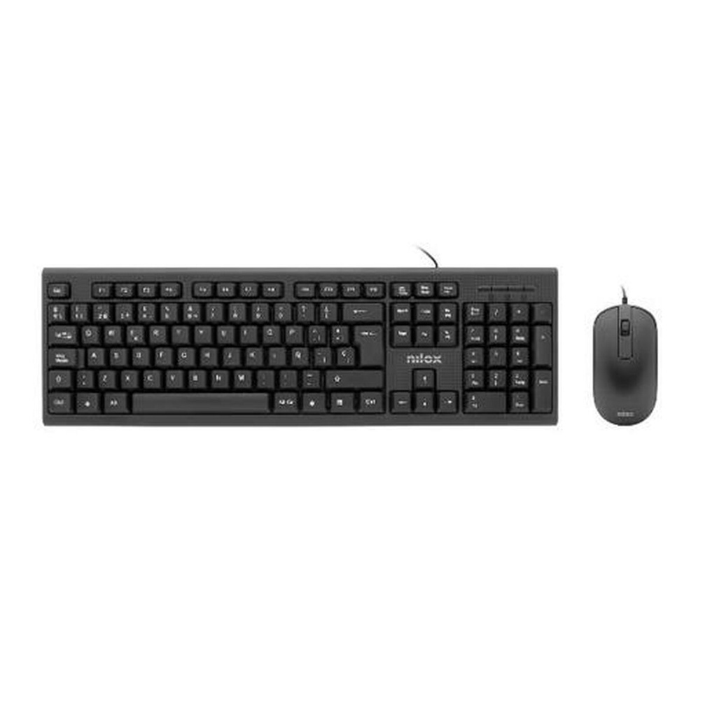 Keyboard and Mouse Nilox Black