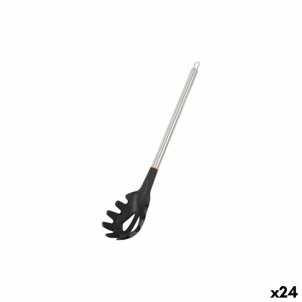 Cuchara para Servir Pasta MasterChef Silicona Acero Inoxidable 34 cm (24 Unidades)
