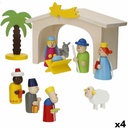 Belén de Navidad Woomax Madera plywood 23 x 16 x 11 cm (4 Unidades)