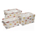 Basket Versa Textile 22 x 12 x 10 cm 18 x 14 x 28 cm 25 x 15 x 12 cm 28 x 18 x 14 cm