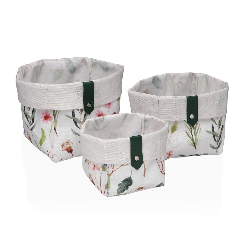 Basket Versa Textile 10 x 10 x 10 cm 14 x 14 x 14 cm 12 x 12 x 12 cm