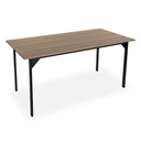 Mesa de Comedor Versa Collins Metal Melamina Madera MDF 75 x 80 x 164,5 cm