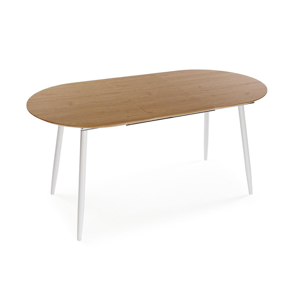 Mesa de Comedor Versa DOINYO  Blanco Metal Madera MDF 80 x 75 x 160 cm