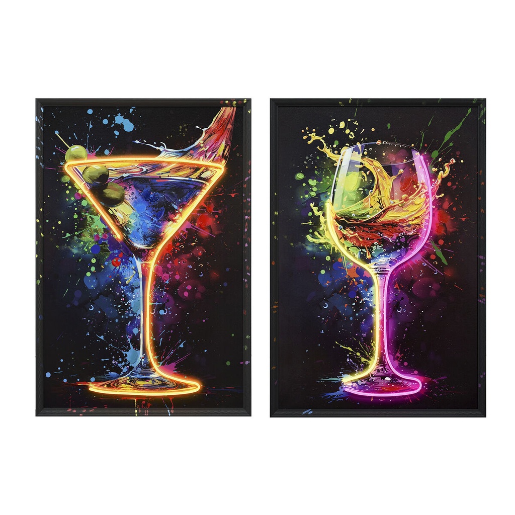 Canvas Home ESPRIT polystyrene Canvas 63 x 3,7 x 93 cm