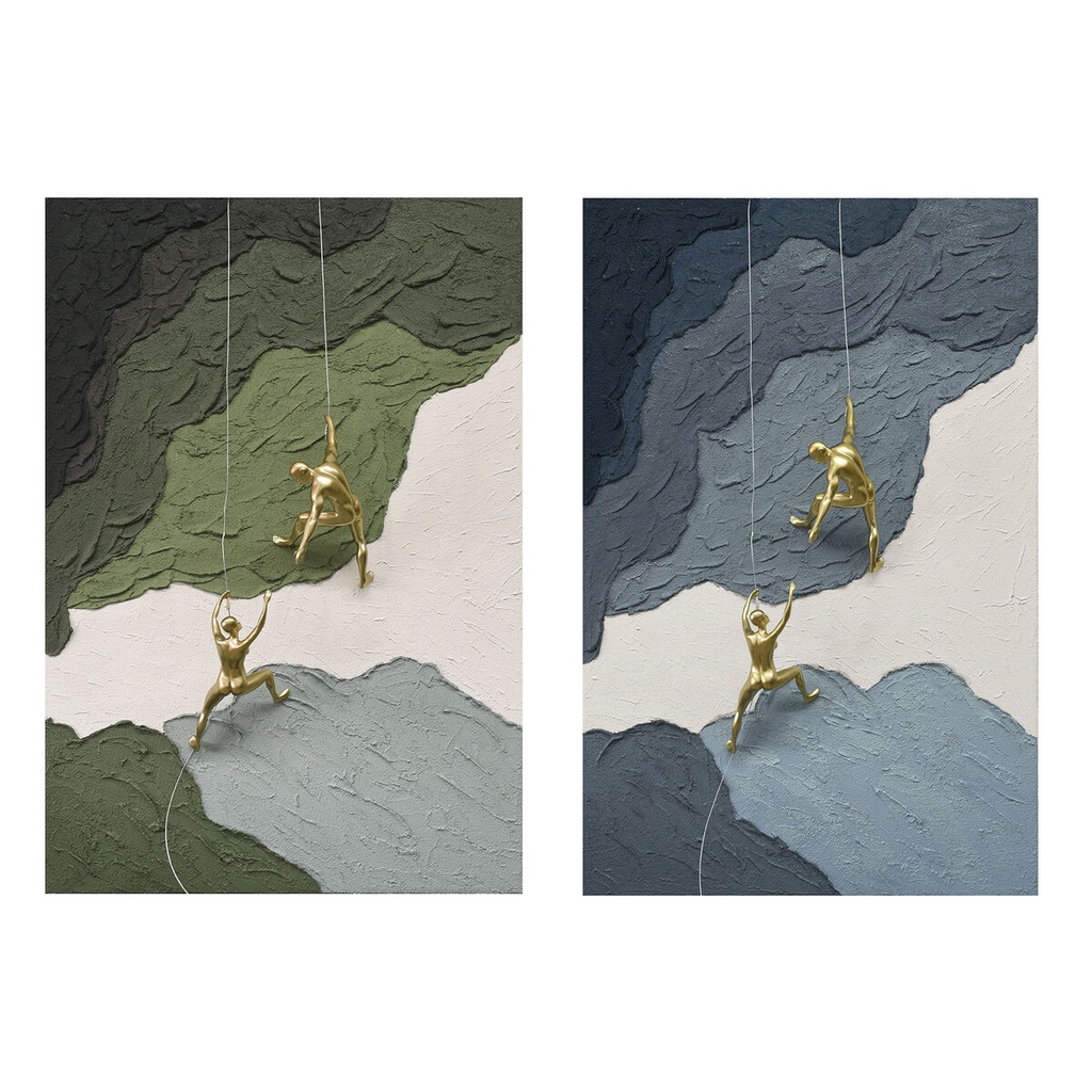 Canvas Home ESPRIT Resin Canvas 80 x 3,5 x 120 cm