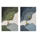 Canvas Home ESPRIT Resin Canvas 80 x 3,5 x 120 cm