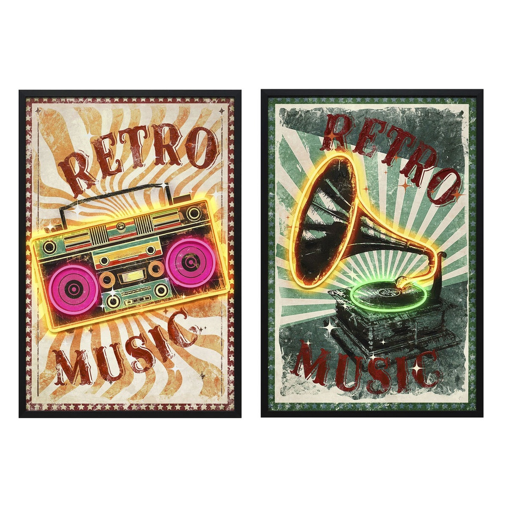 Canvas Home ESPRIT polystyrene Canvas 63 x 3 x 93 cm