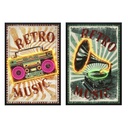 Canvas Home ESPRIT polystyrene Canvas 63 x 3 x 93 cm