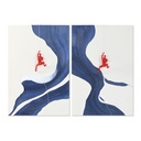 Canvas Home ESPRIT Resin Canvas 80 x 3,5 x 120 cm