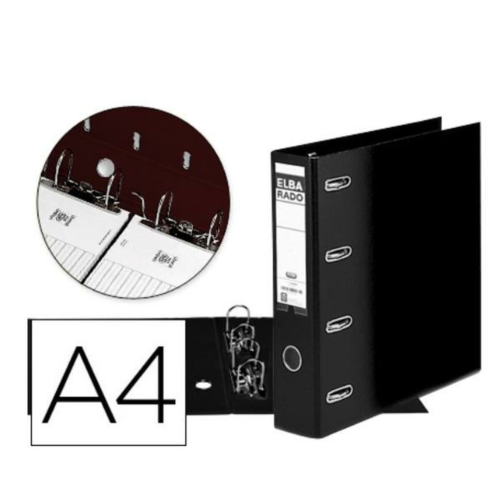 Carpeta de anillas Elba 100551851 Negro A4 (1 unidad)