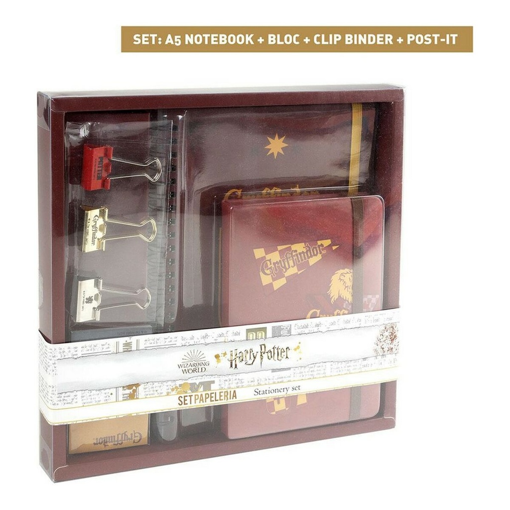 Set de Papelería Harry Potter Rojo (6 pcs)