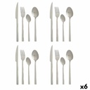 Set de Cubiertos Kinvara KT214012 Plateado Acero Inoxidable Mate (6 Unidades)